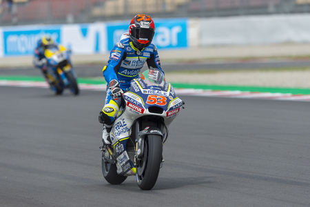 Driver Tito Rabat. Monster Energy Grand Prix of Catalonia MotoGP at Circuit of Catalonia. Barcelona, Spain, June 15, 2018のeditorial素材