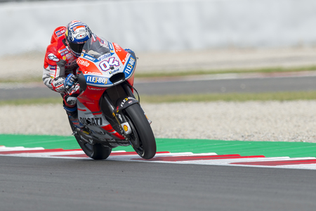 Driver Andrea Dovizioso. Monster Energy Grand Prix of Catalonia MotoGP at Circuit of Catalonia. Barcelona, Spain, June 15, 2018のeditorial素材