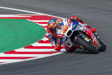 Driver Jack Miller. Monster Energy Grand Prix of Catalonia MotoGP at Circuit of Catalonia. Barcelona, Spain, June 16, 2018のeditorial素材