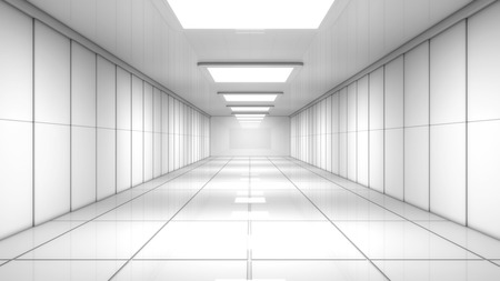 3D Rendering. Futuristic interior environmentの写真素材