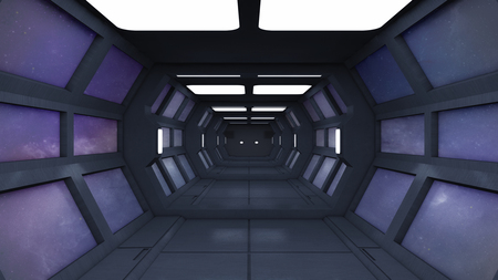 3D render Interior and futuristic architecture designの写真素材
