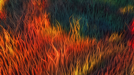 3d rendering. Abstract topography and colorsの写真素材
