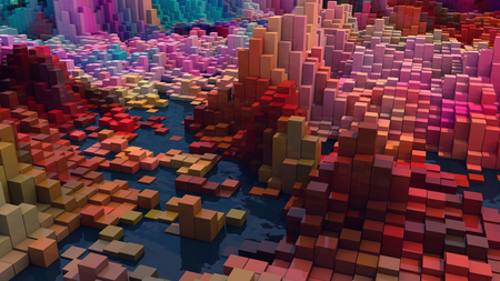 3d rendering. Abstract background and colorsの写真素材