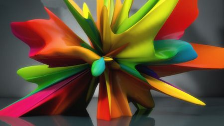 3d render. Abstract colorful backgroundの写真素材