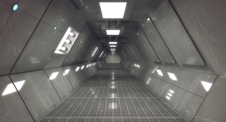 3D render Interior and futuristic architecture designの写真素材
