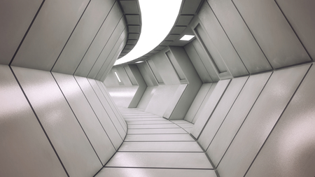 3D render Interior and futuristic architecture designの写真素材