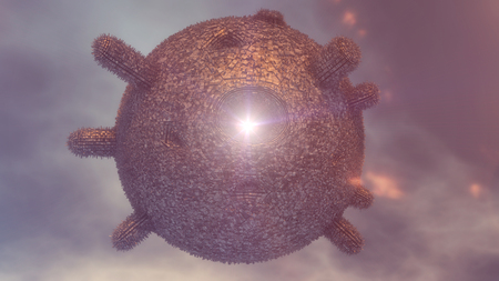 3d render. Alien spaceship conceptの写真素材