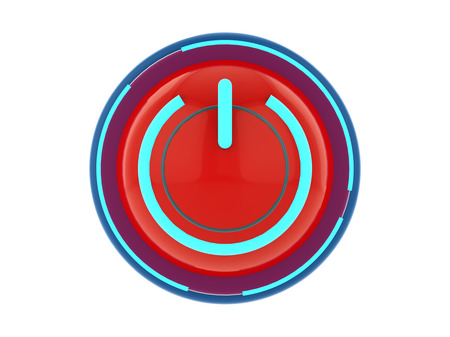 3d render. On button icon