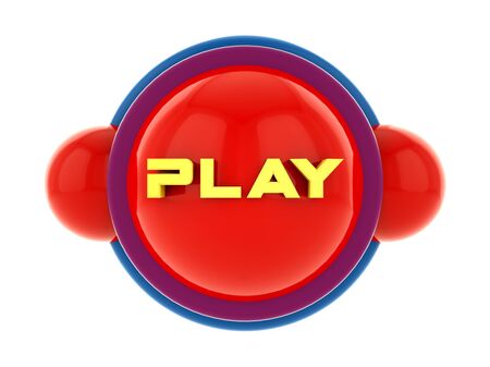 3d render. Play button iconの写真素材