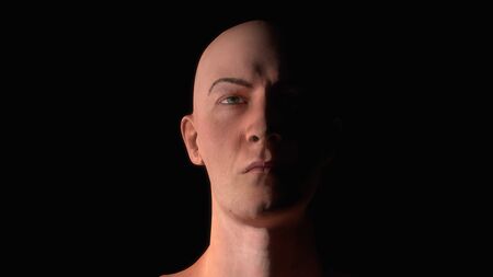 3d render Human figure concept illustration backgroundの写真素材
