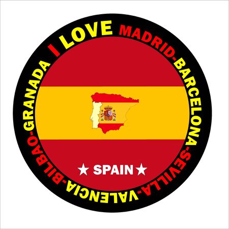 I love madrid and barcelonaの写真素材