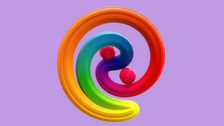 3d render. Abstract colorful backgroundの写真素材