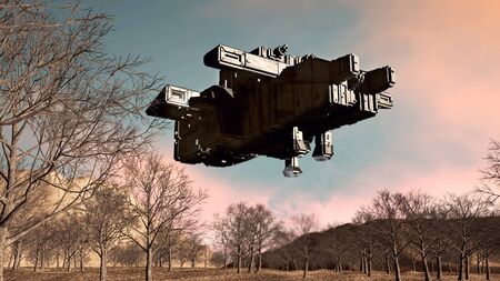 3d render. Unidentified flying objectの写真素材