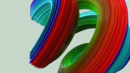 3d render. Abstract sculpture backgroundの写真素材