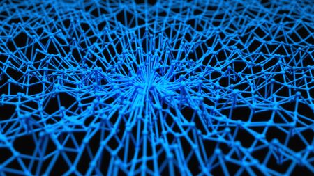 3d render. Abstract sculpture backgroundの写真素材