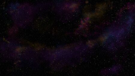 Abstract galaxy and nebula illustrationの写真素材