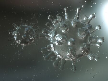 3d render. Coronavirus 3d concept illustrationの写真素材