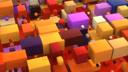 3d render. Abstract colorfully background illustrationの写真素材