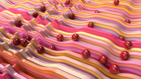 3d render. Abstract colorfully background illustration