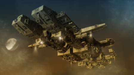 3d render. Spaceship concept designの写真素材