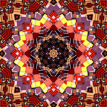 Repeating background of colored patternsの写真素材