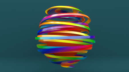3d render. Abstract sculpture backgroundの写真素材