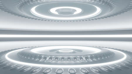 3d render. Futuristic stage setの写真素材