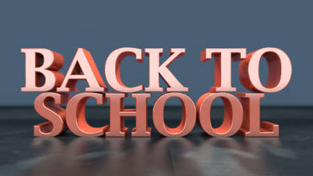 3d render. Back to school backgroundの写真素材