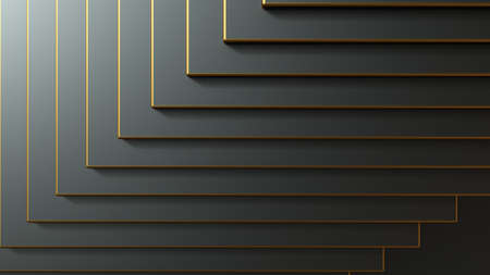 3d render. Abstract shape tech backgroundの写真素材