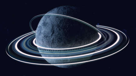 3d render. imaginary fictional planetの写真素材