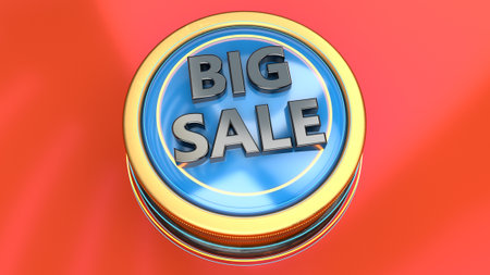 3d render discount sign backgroundの写真素材