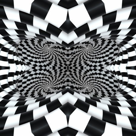 Abstract and optical illusion background