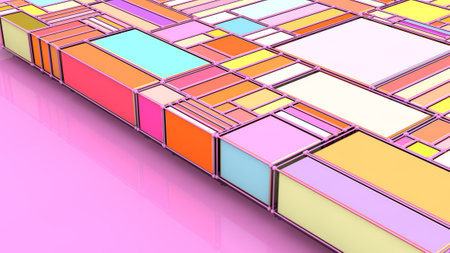 3d rendering. Abstract background and colors