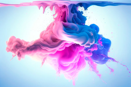 Abstract watercolor color background. Generative AIの素材