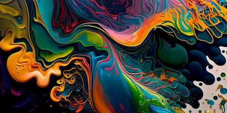 Abstract watercolor color background. Generative AIの素材