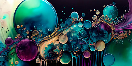 Abstract watercolor color background. Generative AIの素材