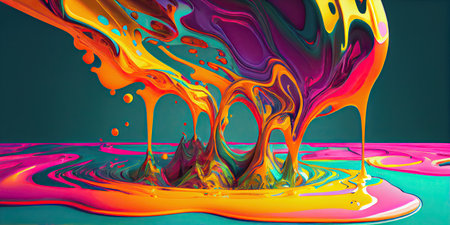 Abstract watercolor color background. Generative AIの素材