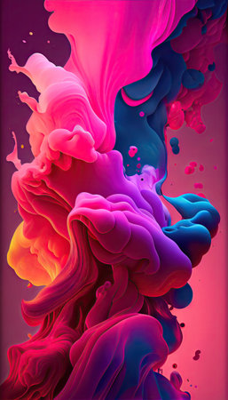 Abstract watercolor color background. Generative AIの素材