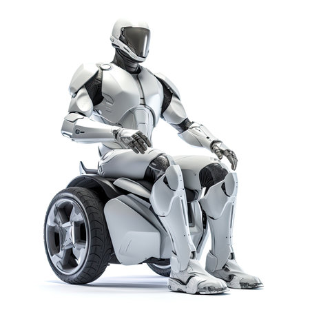 Futuristic and modern wheelchair. Generative AIの素材