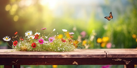 Colorful spring background. Generative AIの素材