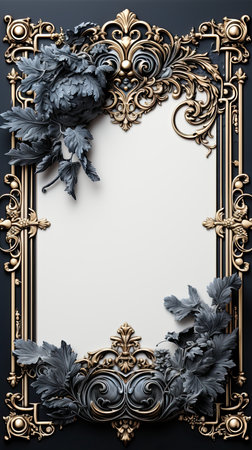 Frame for advertising and text. Generative AIの素材