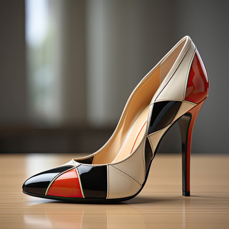 Elegant and modern women's shoes. Generative AIの素材