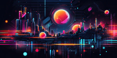 Abstract art wallpaper background. AI Generativeの素材