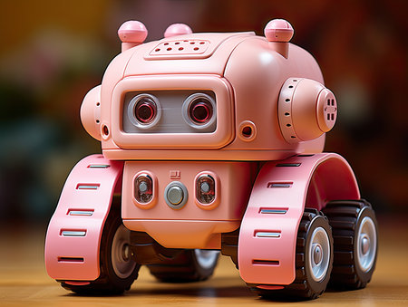 Pink children's toy. Generative AIの素材