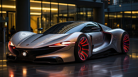 Sports car concept design. Generative AIの素材