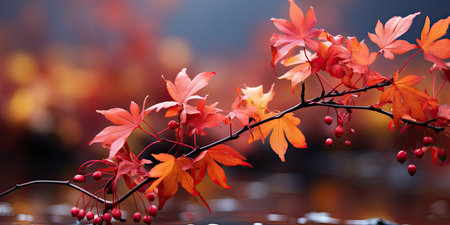 Nice background for autumn and fall concept. Generative AIの素材