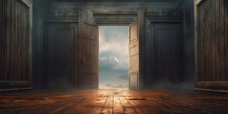 Door to heaven design. Generative AIの素材