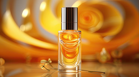 Fresh and scented serum cosmetic container. Generative AIの素材