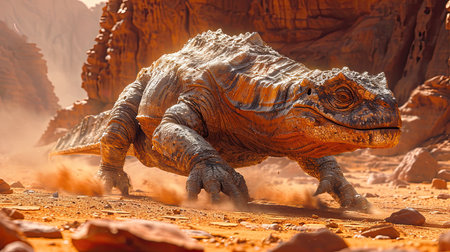 Possible form of life on the planet Mars. Generative AIの素材