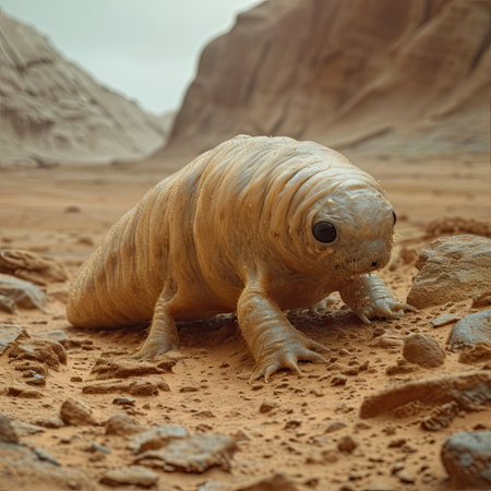 Possible form of life on the planet Mars. Generative AIの素材